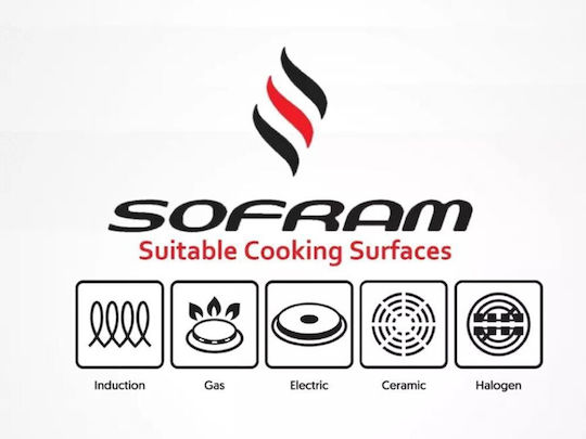 Sofram Soft Ανοξείδωτη Ρηχή Κατσαρόλα 6.5lt / 30cm