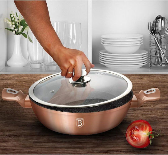 Berlinger Haus Metallic Line Flacher Topf aus Gussaluminium 3.8Es / 28cm