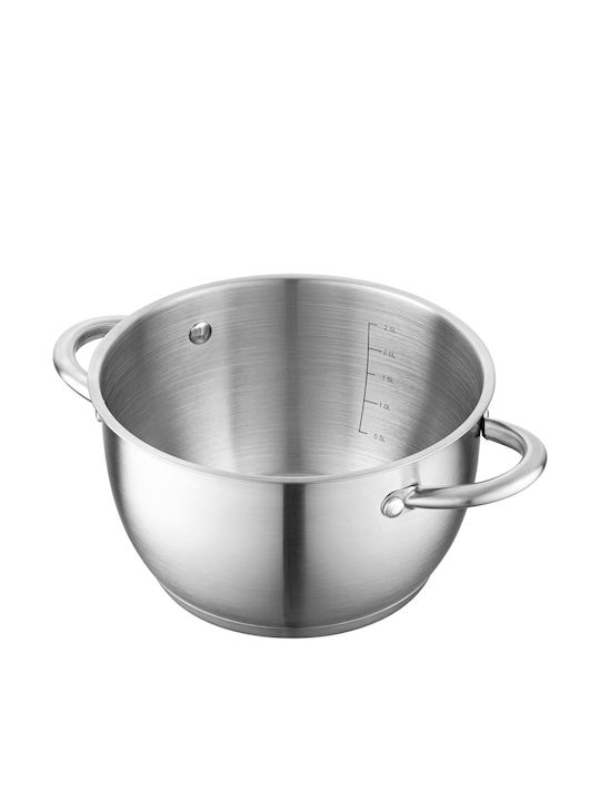 Florina Βαθιά Ανοξείδωτη Κατσαρόλα 3.3lt / 20cm