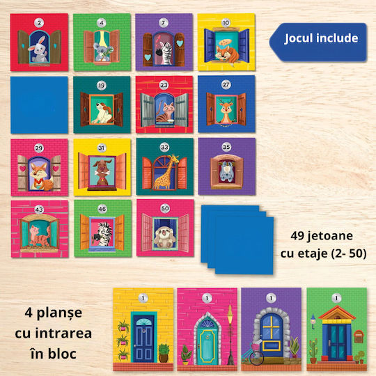 Joc de Societate The neighborhood of the little animals pentru 2-4 Jucători 4+ Ani Chalk & Chuckles