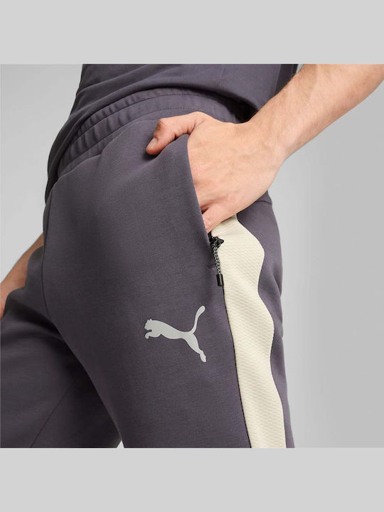 Evostripe Pants Παντελόνι Φόρμας με Λάστιχο Γκρι - Μωβ