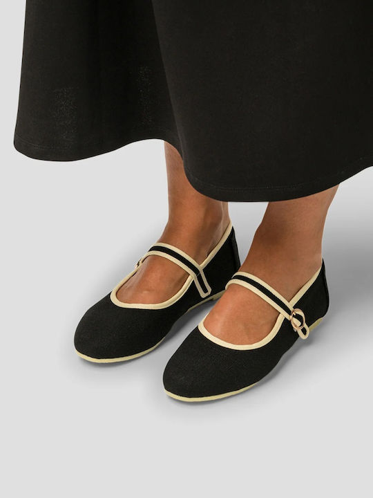 Damen Ballerinas in Schwarz Farbe