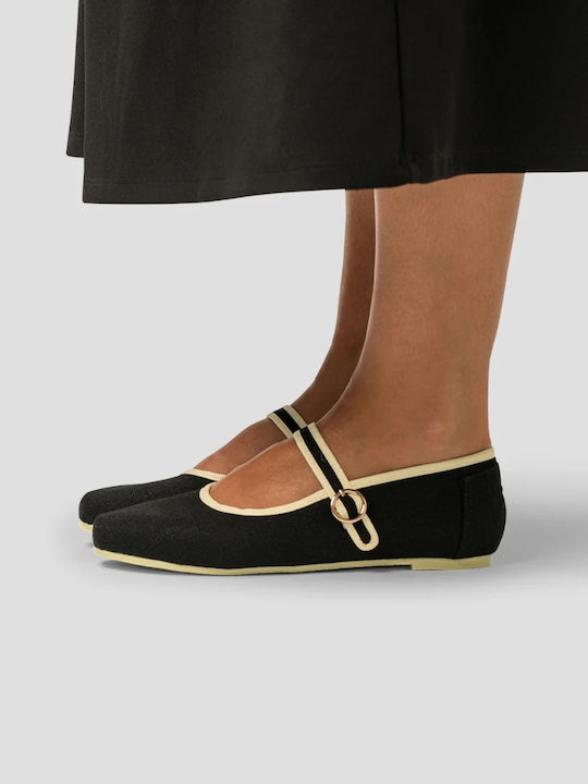 Damen Ballerinas in Schwarz Farbe