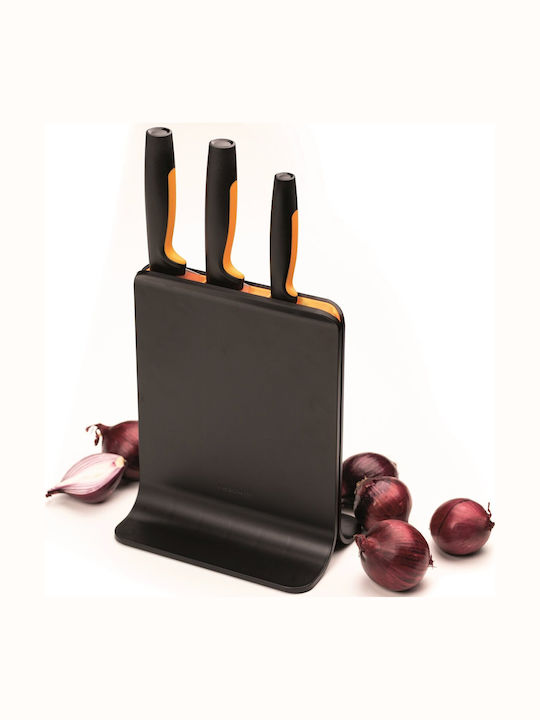 Fiskars Σετ Μαχαίρια με Βάση από Ανοξείδωτο Ατσάλι
