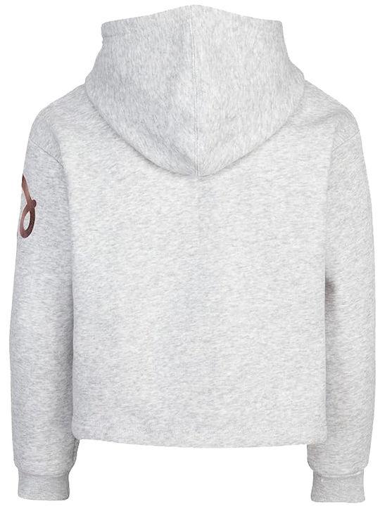 Converse Kids Cropped Sweatshirt with Hood Gray