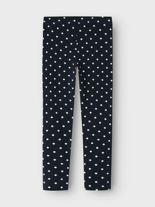 Name It Kinder Leggings Lang Dark Sapphire Dots