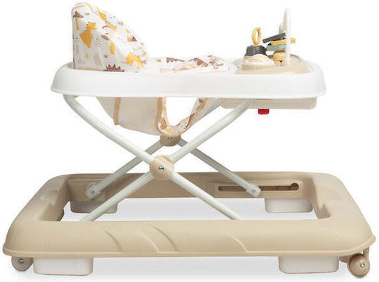 Caretero Baby Walker with Music for 6+ Months Brown