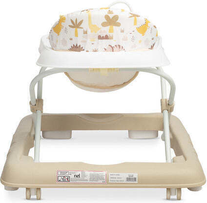 Caretero Baby Walker with Music for 6+ Months Brown