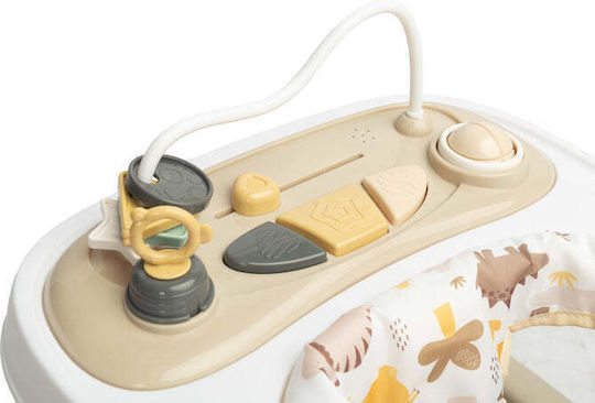 Caretero Baby Walker with Music for 6+ Months Brown
