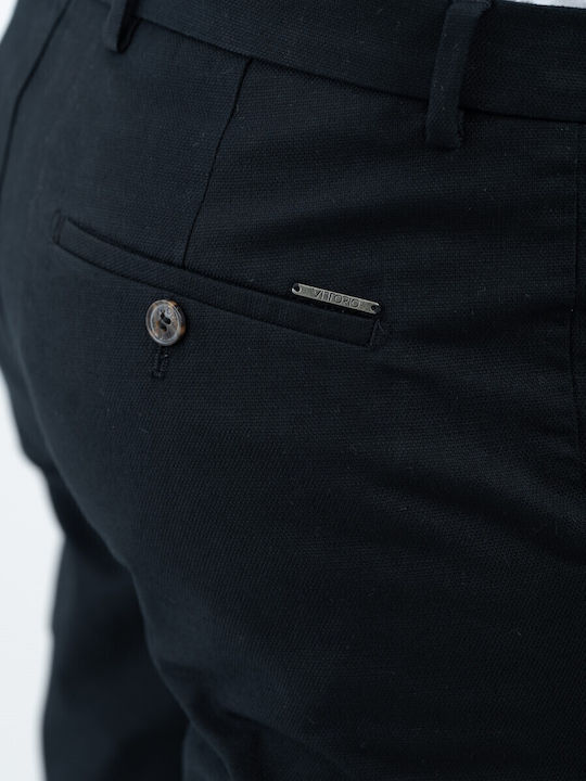 Trousers Chino Elastic Black