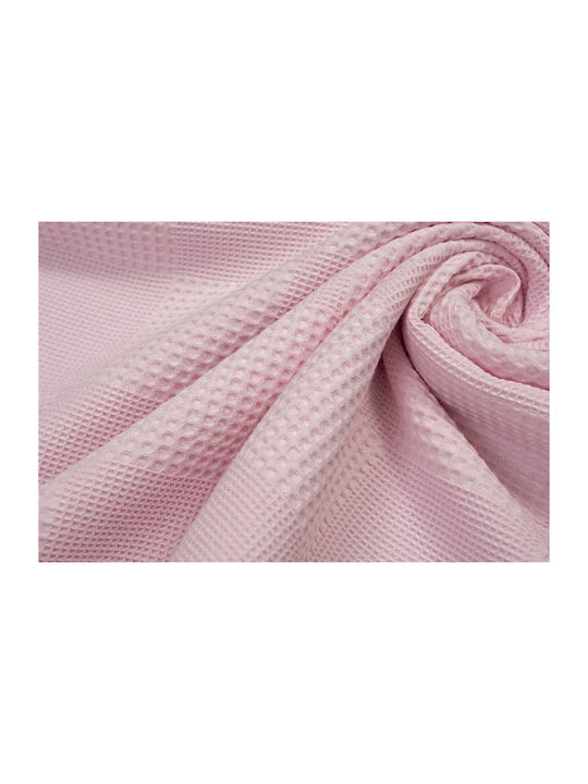 Dimcol Blanket Nursery Swaddling Blankets Waffle Pink 80x110cm.