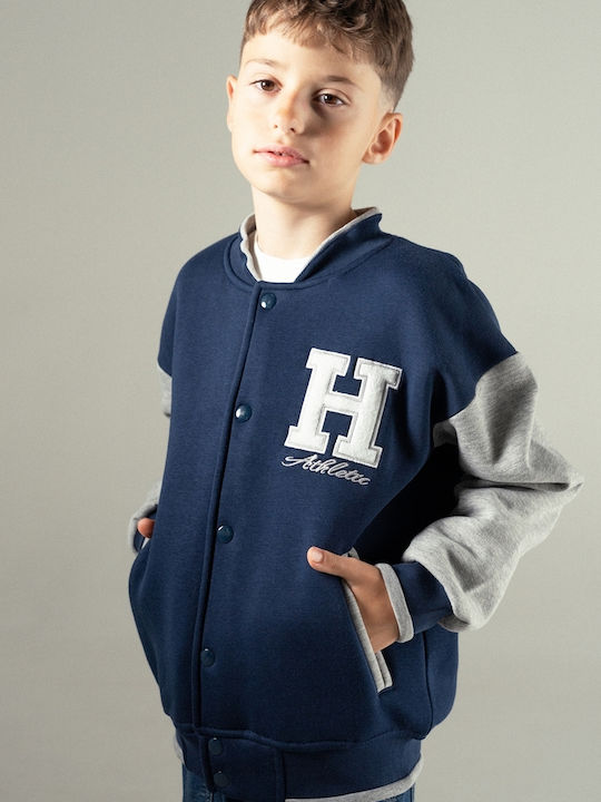 Hashtag Kids Sweatshirt Cardigan Blue