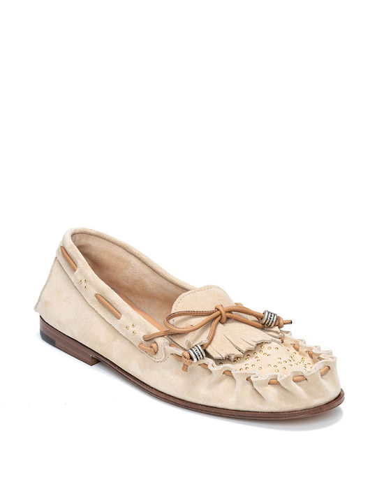 HENDERSON HANDCRAFTED MOCASINS - Beige SALINA/VANIGLIA