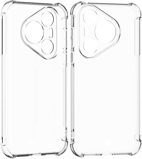 Spacecase Anti-shock Back Cover Silicone 1mm with Strap Transparent (Huawei Pura 70 Pro)