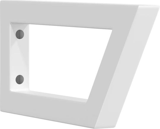 vidaXL Regalhalterungen Metallisch in Weiß Farbe 150x350mm 2Stück 4007277