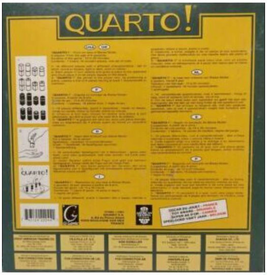 Επιτραπέζιο Παιχνίδι Quarto Classic για 2 Παίκτες 6+ Ετών (EN) Gigamic