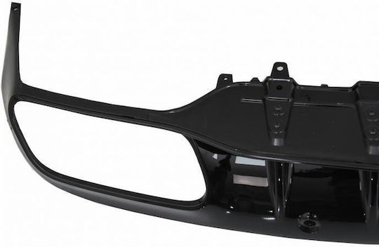 Rear Bumper Diffuser Mercedes-benz C-class C205 Coupe 14-21 Amg 63 Look Black Fins Mercedes Benz Carver