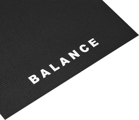 Activeshop Στρώμα Γυμναστικής Yoga Μαύρο (183x61cm)