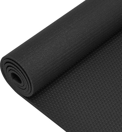 Activeshop Στρώμα Γυμναστικής Yoga Μαύρο (183x61cm)