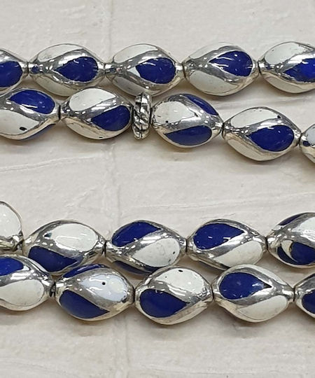 Roloi Komboloi Silver Worry Beads Multicolour 26cm