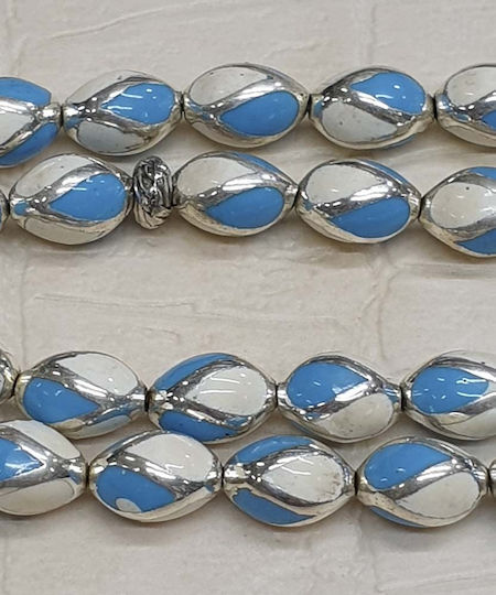Roloi Komboloi Silver Worry Beads Multicolour 26cm