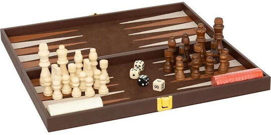 Atmosphera Backgammon/Chess Wood 40x5.5cm