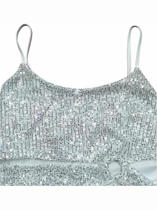 Γυναικείο Crop Top με Τιράντες Λευκό