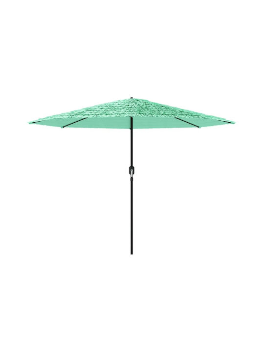 Umbrelă Rotundă Metalică Verde Φ3.24xÎ2.47m