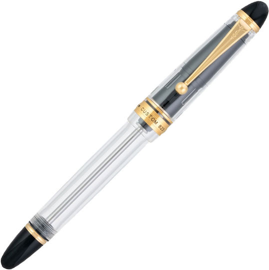 Pilot Custom 823 Writing Pen Stub Transparent with Black Ink