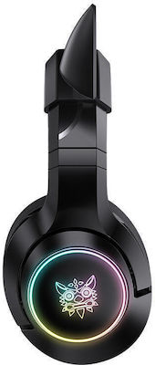 Onikuma K9 Über Ohr Gaming-Headset mit Verbindung 3,5mm / USB Αυτιά Γάτας