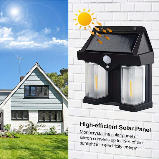 Montat pe perete Lampă Solară 2W 1200lm IP65