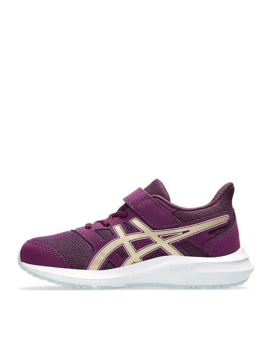 Jolt 4 Ps Kids Sports Shoes Running with Hoop & Loop Closure Purple