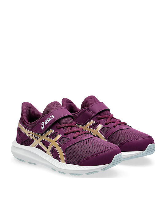 Jolt 4 Ps Kids Sports Shoes Running with Hoop & Loop Closure Purple
