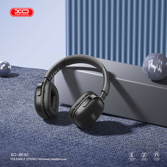 XO Wireless / Wired On Ear Headphones with 44 hours of Operation Black