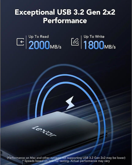Lexar SL500 USB 3.2 Εξωτερικός SSD 1TB 2.5" Μαύρο