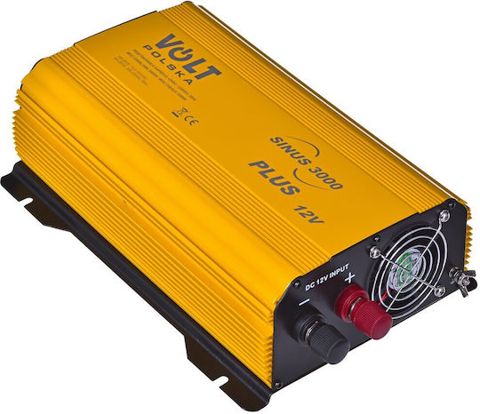 Volt Polska Inverter Αυτοκινήτου Καθαρού Ημιτόνου 1500W για Μετατροπή 12V DC σε 230V AC με 1xUSB