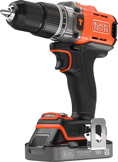 Black & Decker BCD383D1XC-QW Schlagbohrmaschinen Bohrschrauber Batterie 18V 1x2Ah