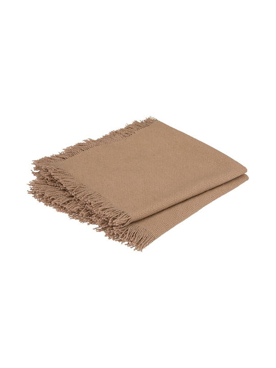 Atmosphera Towel made of 100% Cotton in Beige Color 40x40cm 2pcs