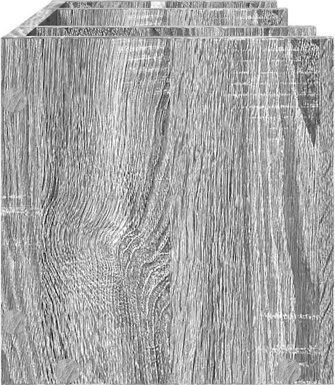 Ξύλινη Θήκη Χαρτιών σε Γκρι Χρώμα 24x25x44.5εκ. 1τμχ