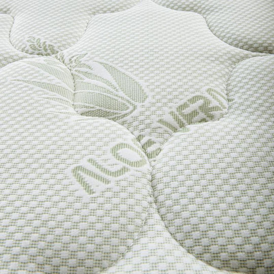 Fylliana Mattress Topper Verde Semi-Double Foam with Removable Cover 120x200cm