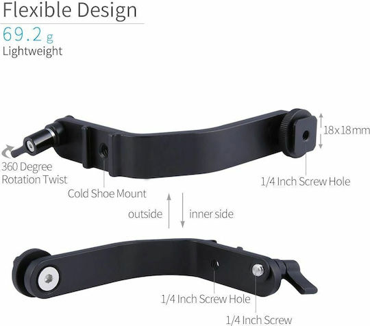 FeelWorld Tilt Arm For 5.0" To 5.7" Monitor Аксесоари за Фотоапарати