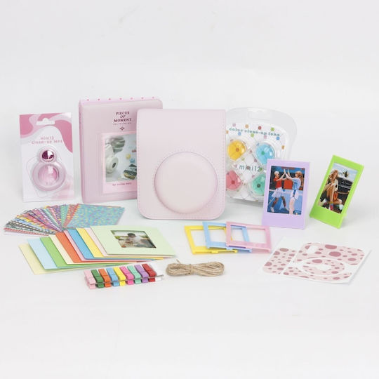 Loveinstant Cover Set 8in1 Accessories Fujifilm Instax Mini 12/pink