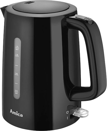 Amica Βραστήρας 1.7lt 2400W Μαύρος