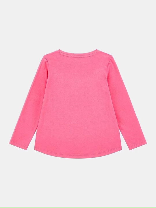 Guess Kids Blouse Long Sleeve Fuchsia