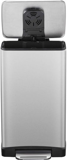 Eko Eko Waste Bin Made of Inox with Pedal Silver 40lt