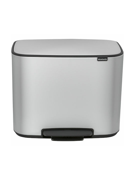 Brabantia Brabantia Mülleimer mit Pedal Recycling Kunststoff Weiß 11lt