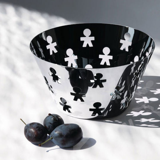 Alessi Girotondo Плодова кошница Inox Сребрист 23x23x12.2бр