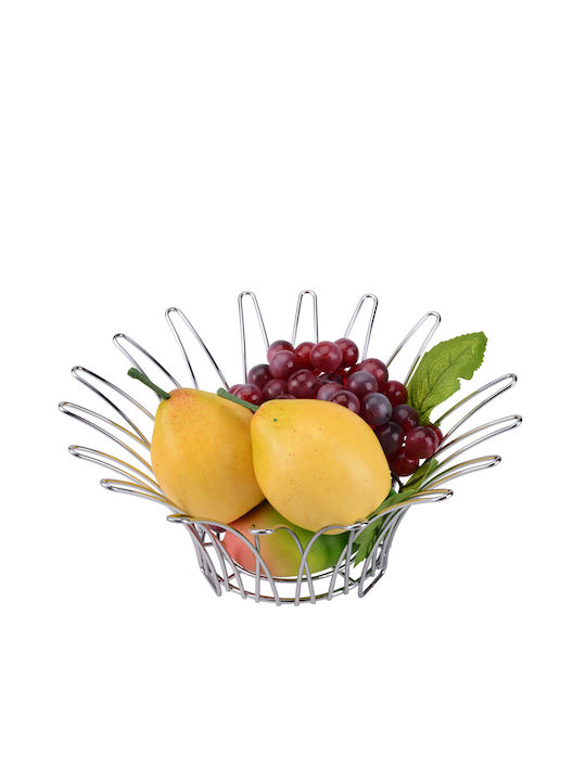 Karvounis Obstschale Metallisch Silber