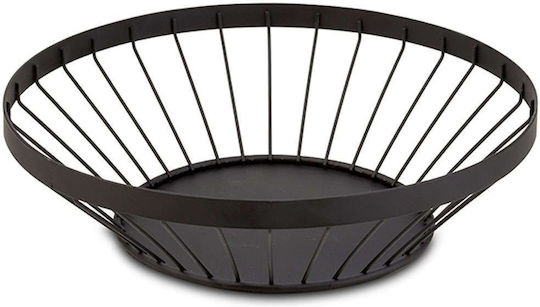 Nava Fruitieră Metalic Negru 28x28x7.5buc Nava Fruitieră Metalic Negru 28x28x7.5buc