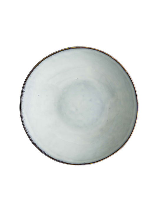Dutch Rose Obstschale Keramik Blau 33x33x10cm